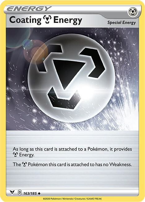 Coating Metal Energy 163/185 card from SWSH04: Vivid Voltage