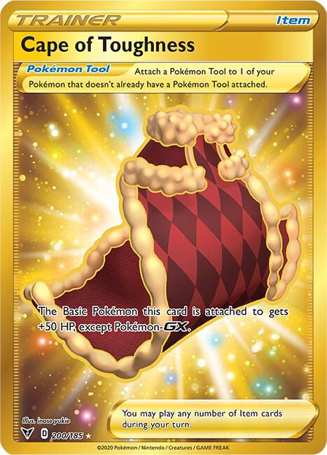 Cape of Toughness (Secret) 200/185 card from SWSH04: Vivid Voltage