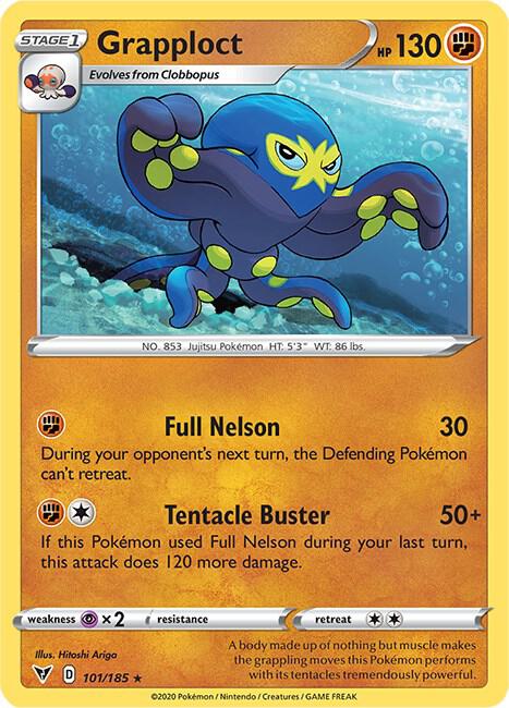 Grapploct 101/185 card from SWSH04: Vivid Voltage