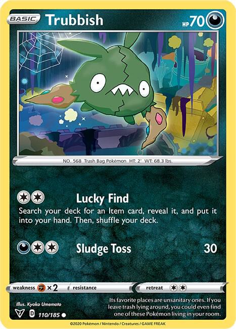 Trubbish 110/185 card from SWSH04: Vivid Voltage