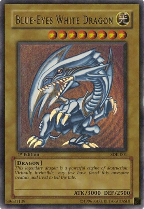 Blue-Eyes White Dragon SDK-001 card from Starter Deck: Kaiba