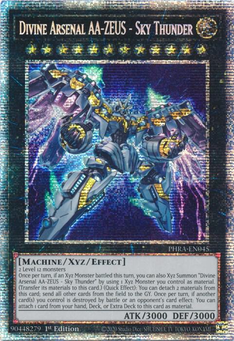 Divine Arsenal AA-ZEUS - Sky Thunder (Starlight Rare) PHRA-EN045 card from Phantom Rage