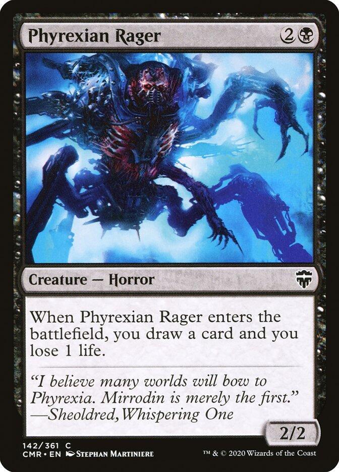 Phyrexian Rager 142 card from Commander Legends