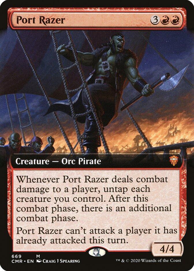 Port Razer (Extended Art) 669 card from Commander Legends