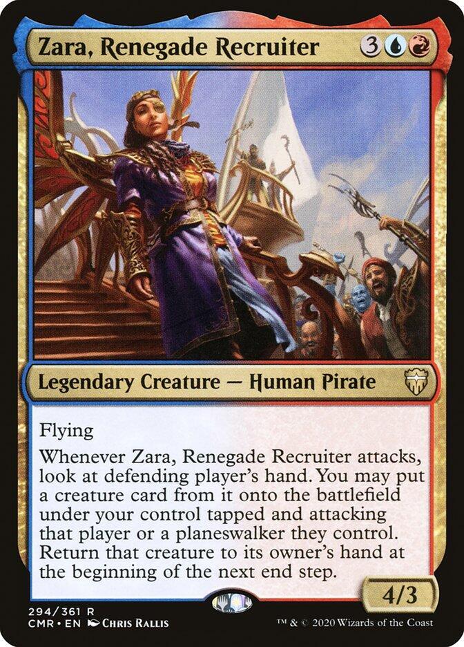 Zara, Renegade Recruiter 294 card from Commander Legends