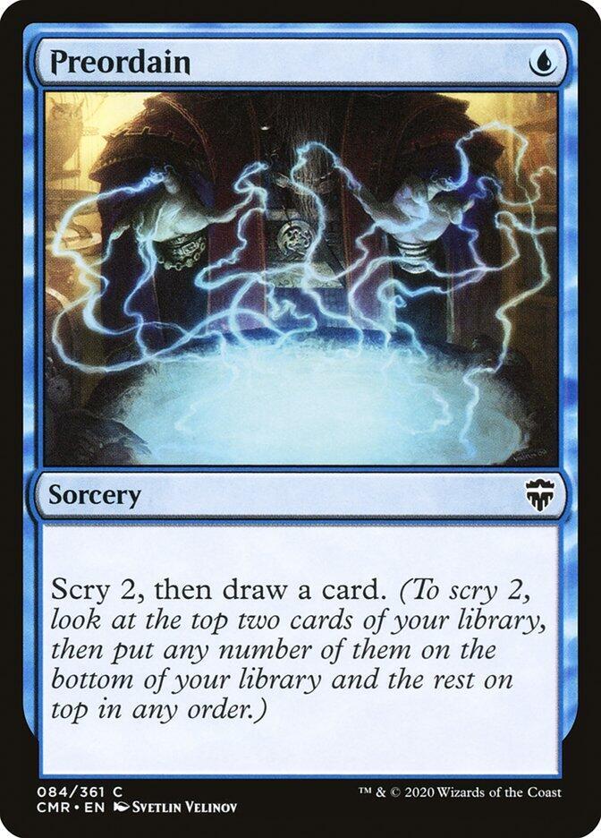 Preordain 84 card from Commander Legends