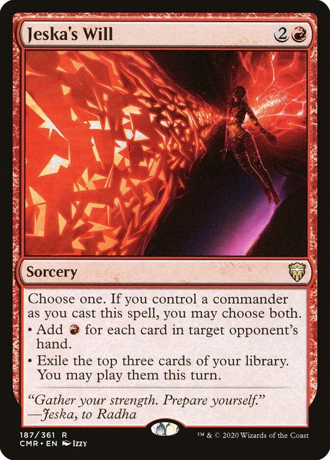 Jeska's Will 187 card from Commander Legends