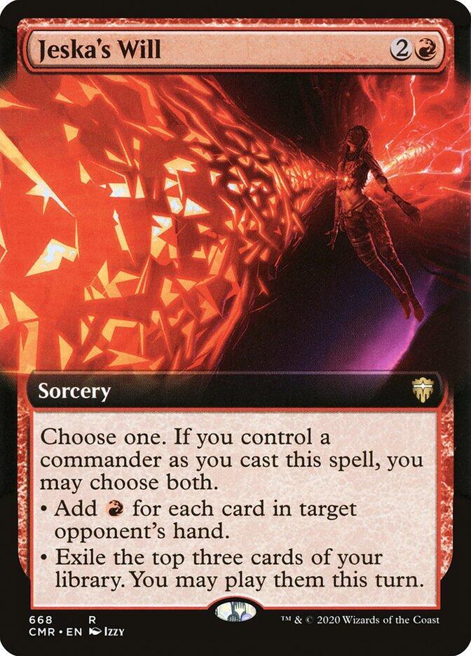 Jeska's Will (Extended Art) 668 card from Commander Legends