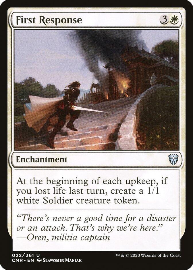 First Response 22 card from Commander Legends