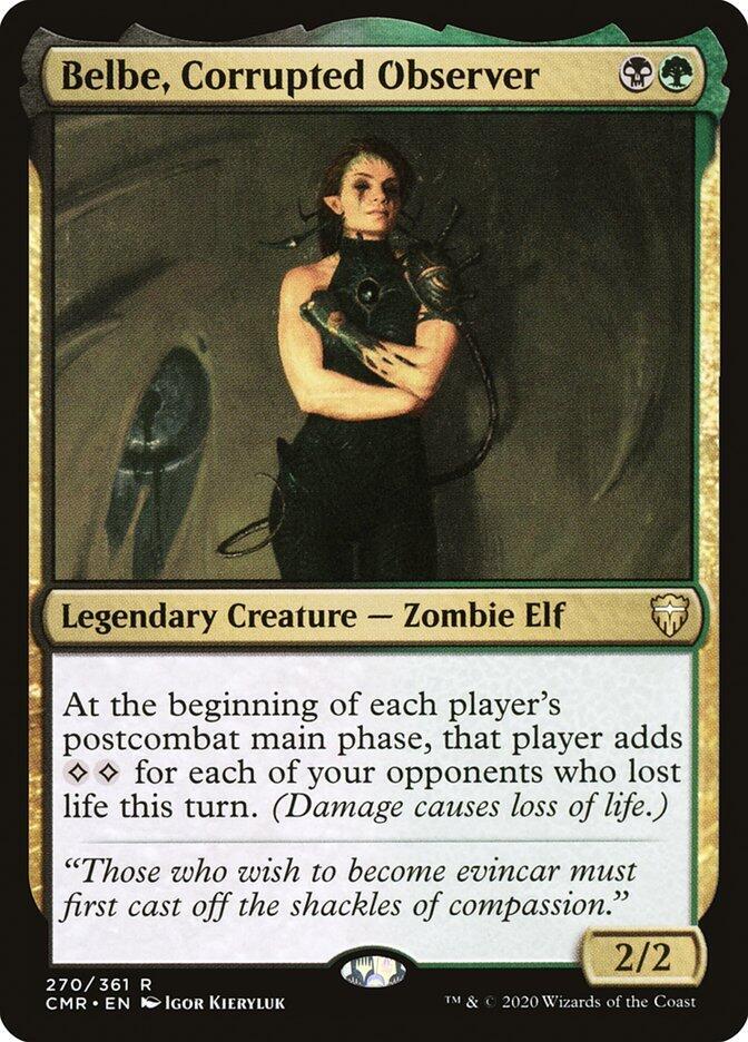 Belbe, Corrupted Observer 270 card from Commander Legends