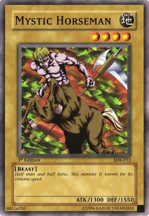 Mystic Horseman SDK-012 card from Starter Deck: Kaiba
