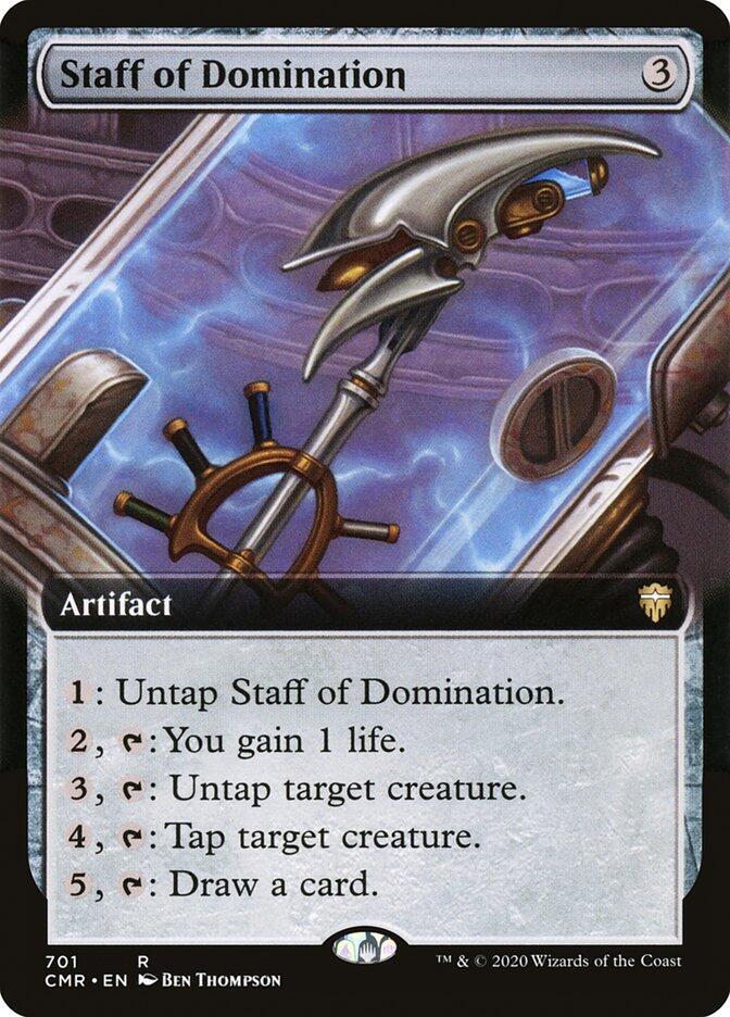 Staff of Domination (Extended Art) 701 card from Commander Legends