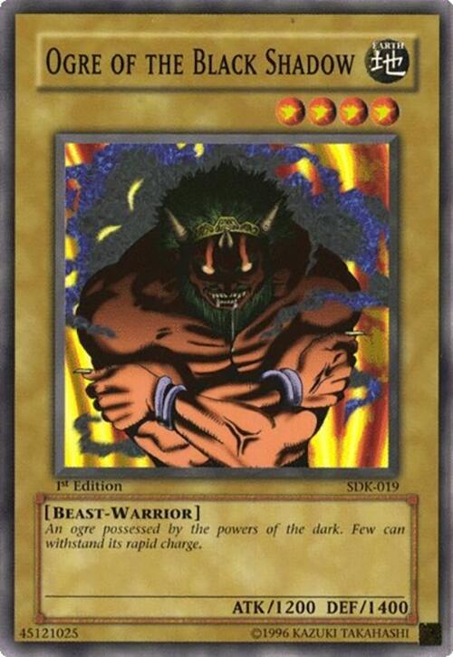 Ogre of the Black Shadow SDK-019 card from Starter Deck: Kaiba
