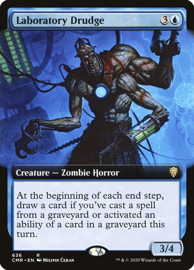 Laboratory Drudge (Extended Art) 636 card from Commander Legends