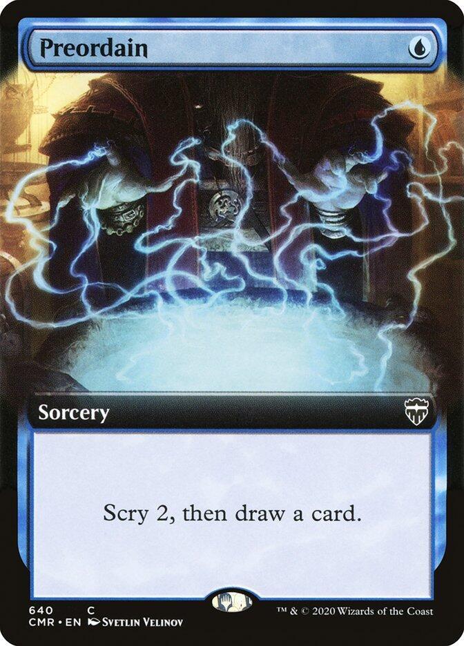 Preordain (Extended Art) 640 card from Commander Legends