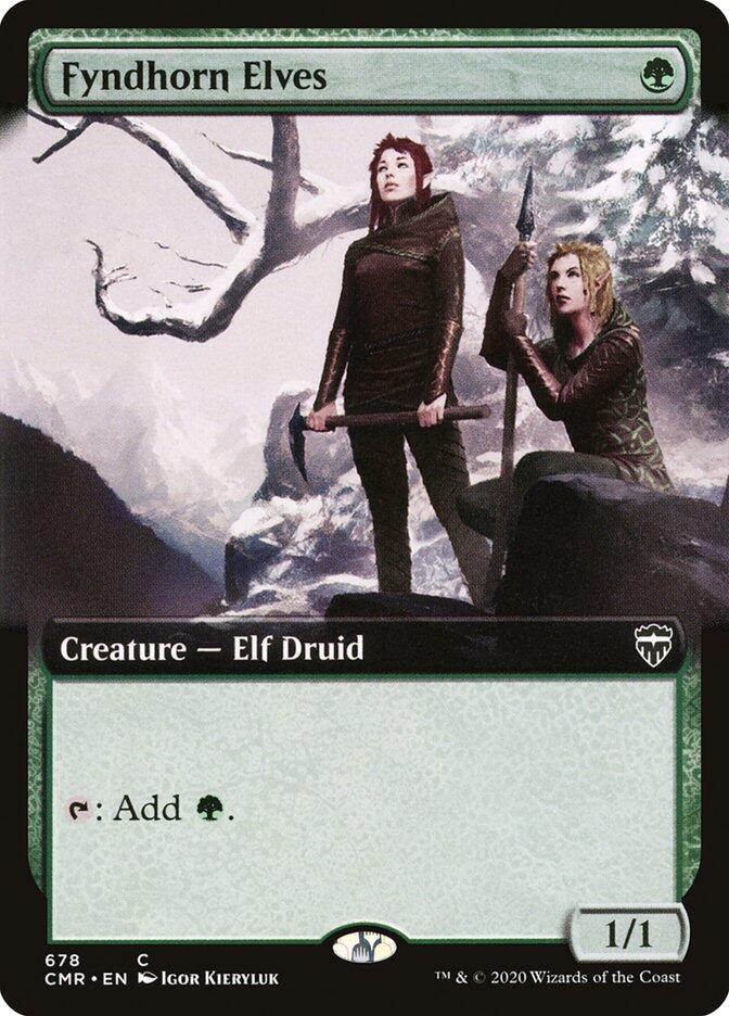 Fyndhorn Elves (Extended Art) 678 card from Commander Legends