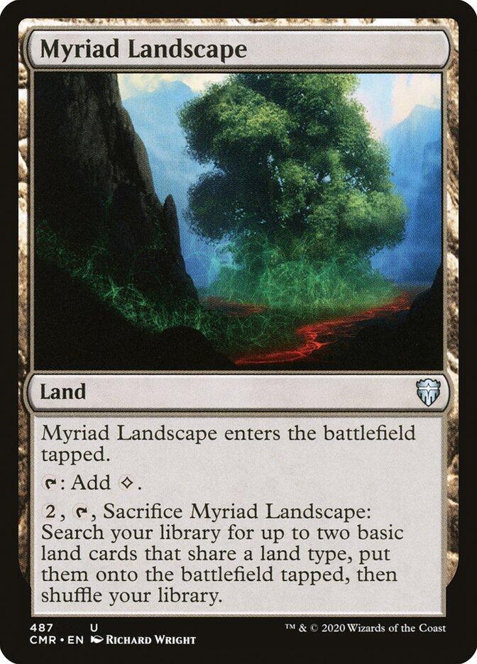 Myriad Landscape 487 card from Commander Legends