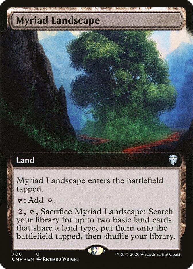 Myriad Landscape (Extended Art) 706 card from Commander Legends