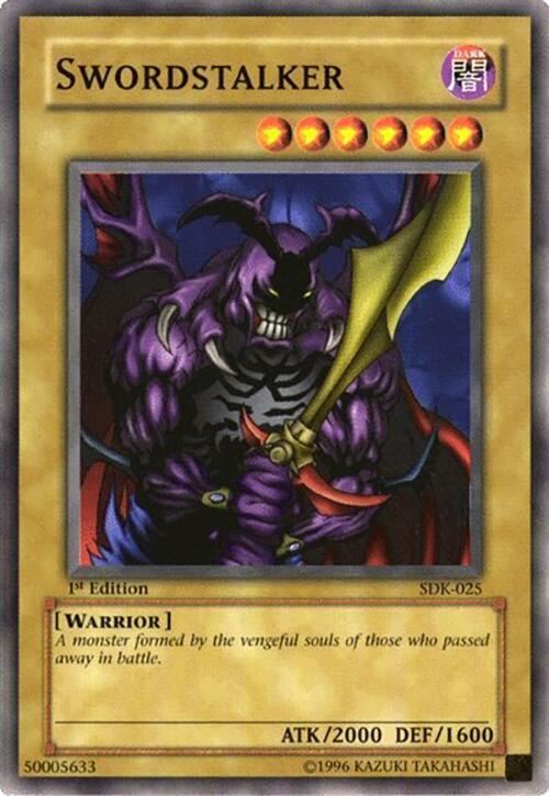 Swordstalker SDK-025 card from Starter Deck: Kaiba