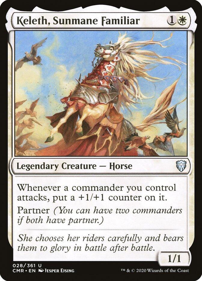Keleth, Sunmane Familiar 28 card from Commander Legends