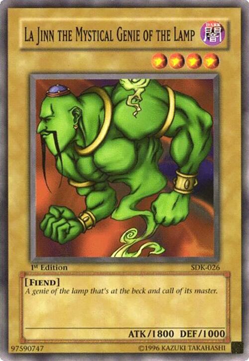 La Jinn the Mystical Genie of the Lamp SDK-026 card from Starter Deck: Kaiba