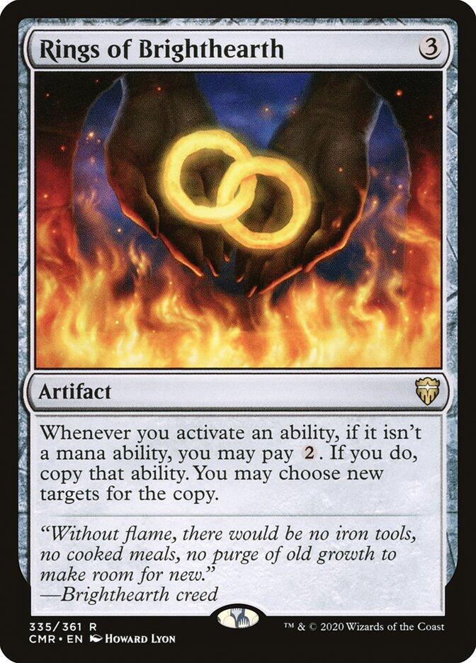 Rings of Brighthearth 335 card from Commander Legends