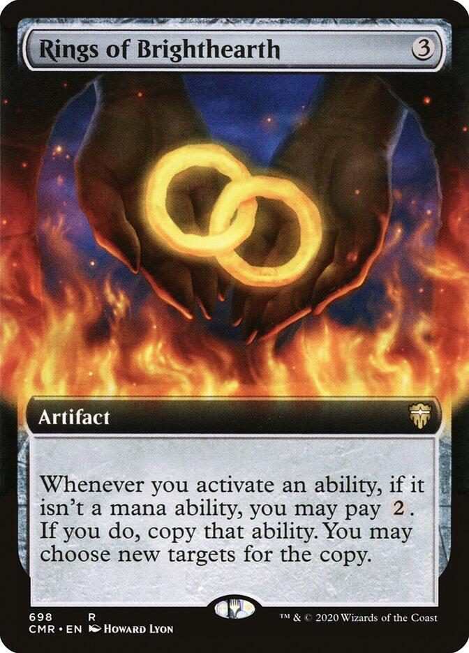 Rings of Brighthearth (Extended Art) 698 card from Commander Legends