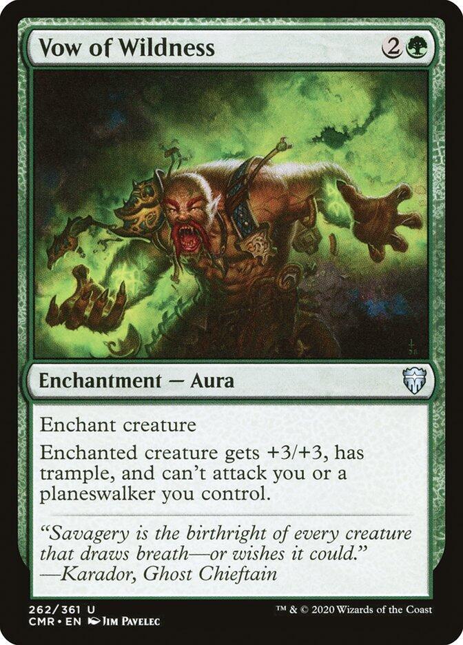 Vow of Wildness 262 card from Commander Legends