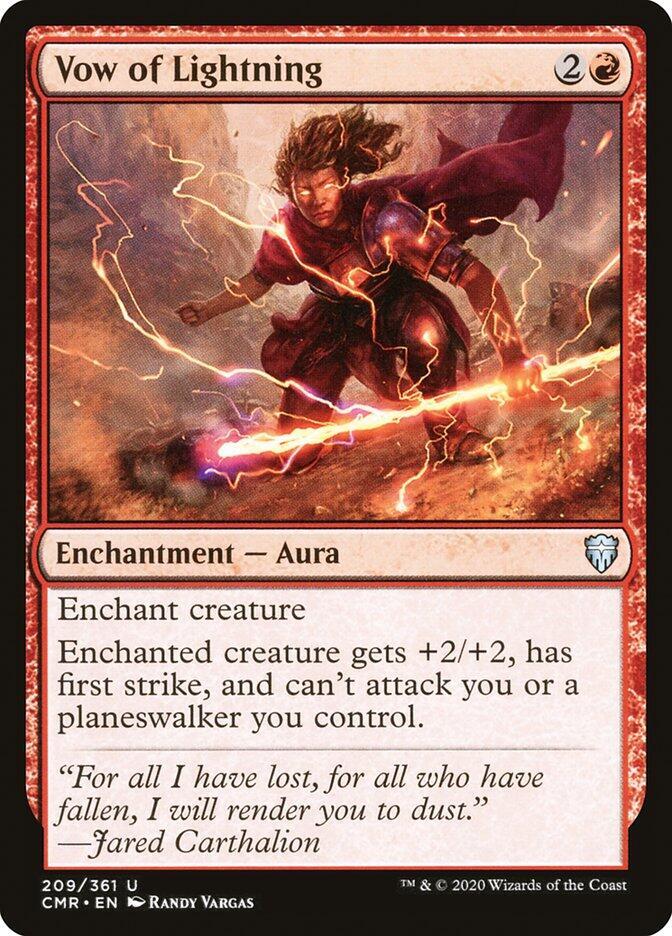Vow of Lightning 209 card from Commander Legends