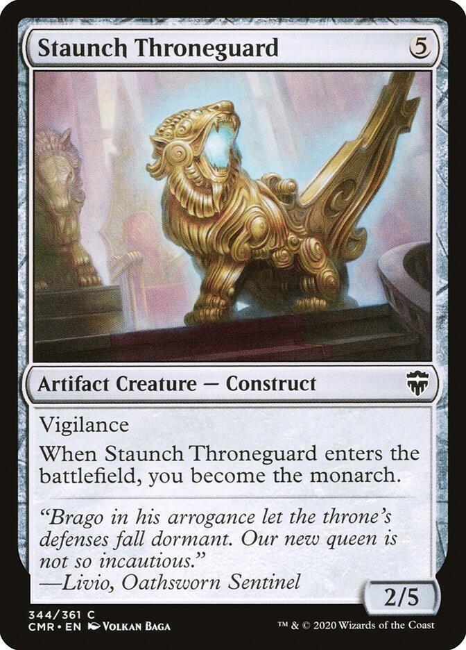 Staunch Throneguard 344 card from Commander Legends