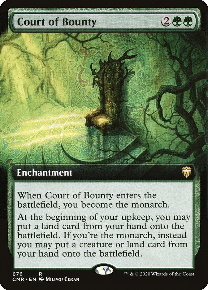 Court of Bounty (Extended Art) 676 card from Commander Legends