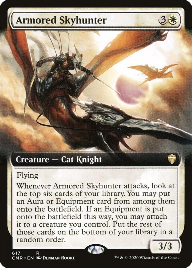 Armored Skyhunter (Extended Art) 617 card from Commander Legends