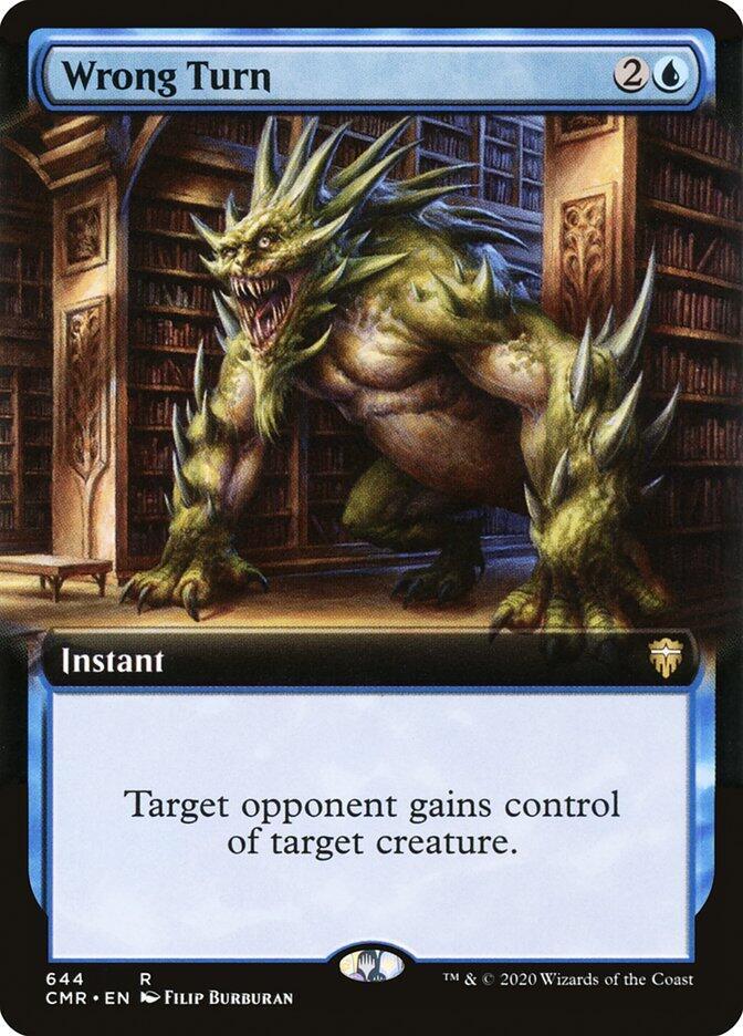 Wrong Turn (Extended Art) 644 card from Commander Legends