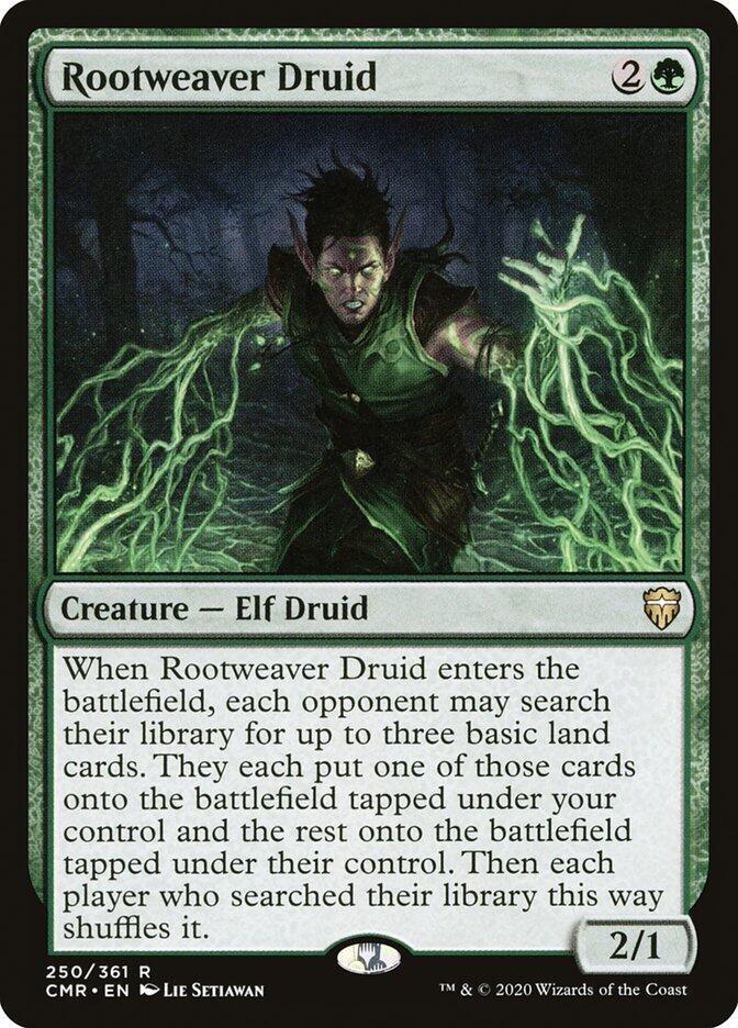 Rootweaver Druid 250 card from Commander Legends