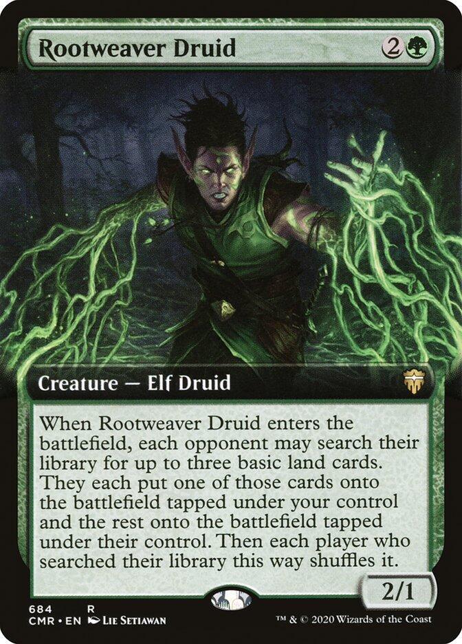 Rootweaver Druid (Extended Art) 684 card from Commander Legends