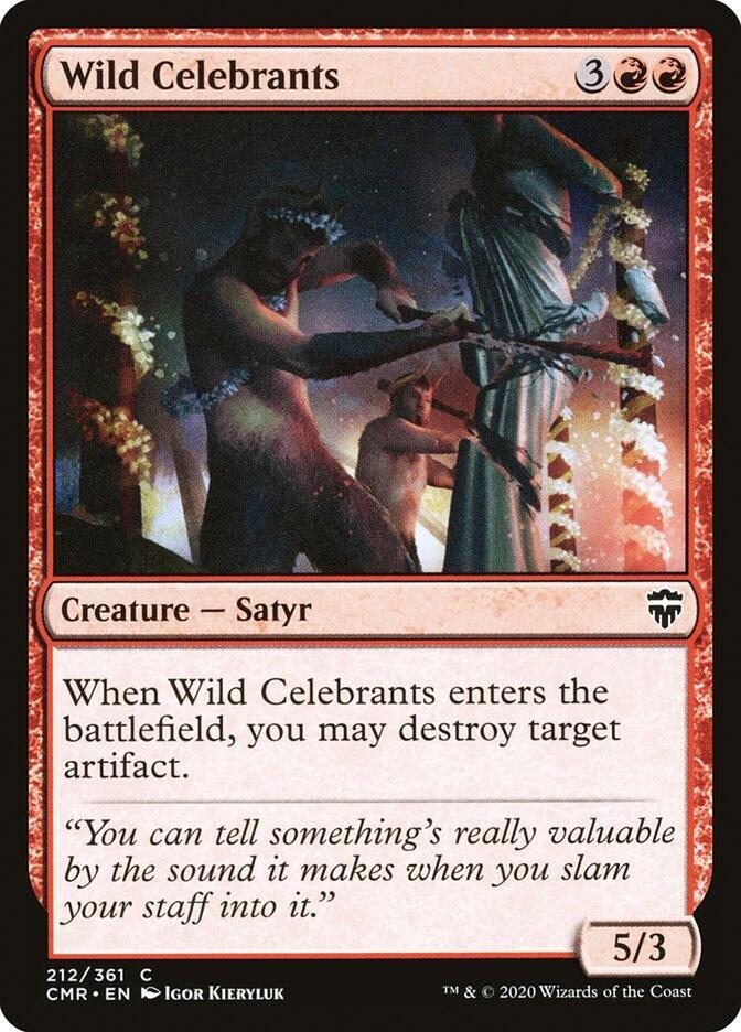 Wild Celebrants 212 card from Commander Legends