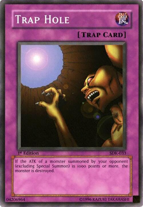 Trap Hole SDK-033 card from Starter Deck: Kaiba