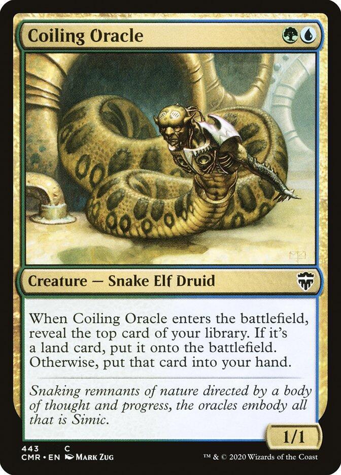 Coiling Oracle 443 card from Commander Legends