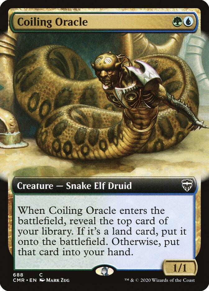 Coiling Oracle (Extended Art) 688 card from Commander Legends