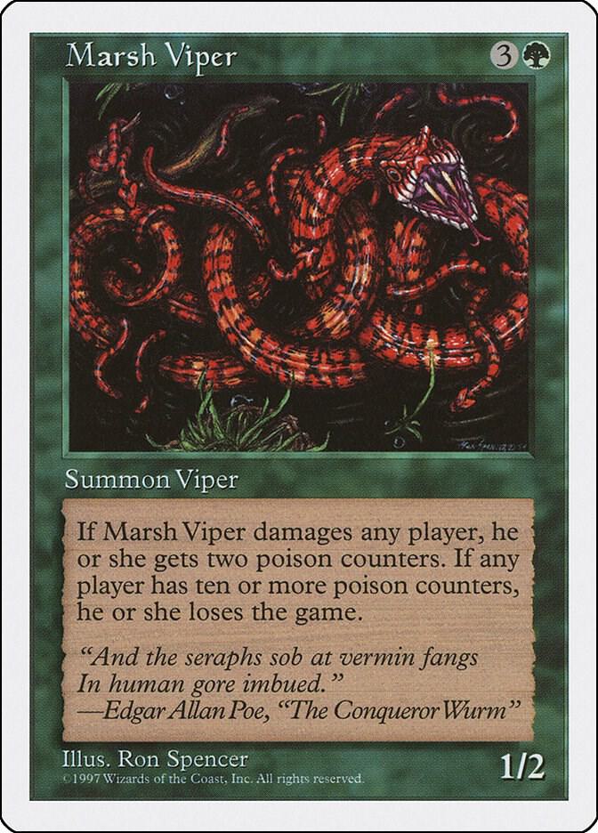 Marsh Viper card from Fifth Edition