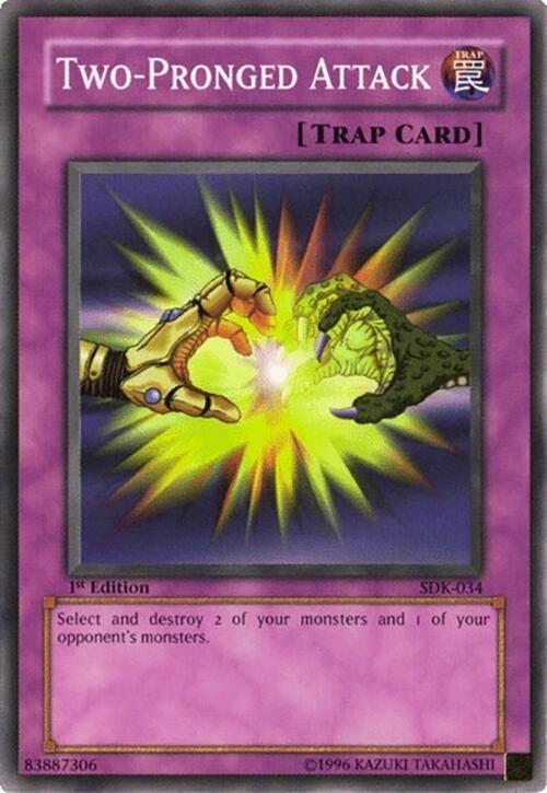 Two-Pronged Attack SDK-034 card from Starter Deck: Kaiba