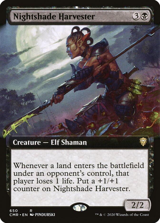 Nightshade Harvester (Extended Art) 650 card from Commander Legends