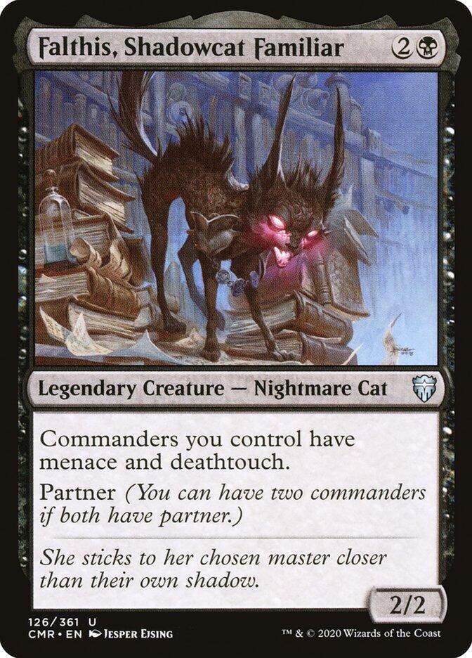 Falthis, Shadowcat Familiar 126 card from Commander Legends