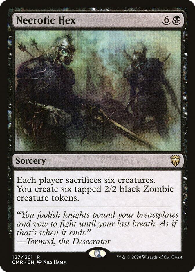 Necrotic Hex 137 card from Commander Legends