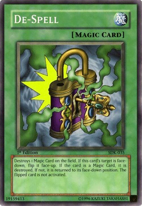 De-Spell SDK-035 card from Starter Deck: Kaiba