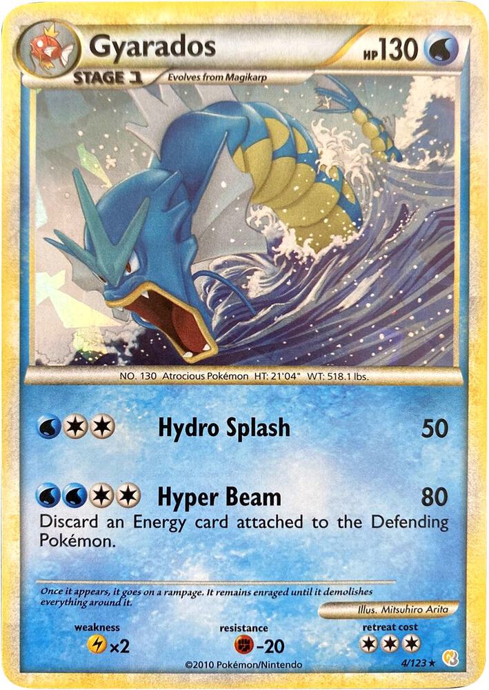 Gyarados - 4/123 (Cracked Ice Holo) 004/123 card from Miscellaneous Cards & Products