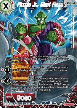 Piccolo Jr., Giant Force DB3-133 card from Draft Box 06 - Giant Force