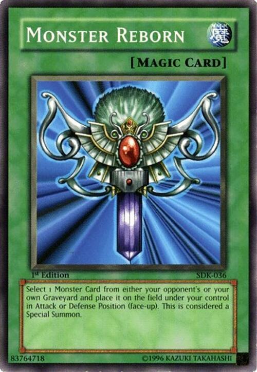 Monster Reborn SDK-036 card from Starter Deck: Kaiba