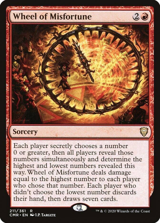 Wheel of Misfortune 211 card from Commander Legends