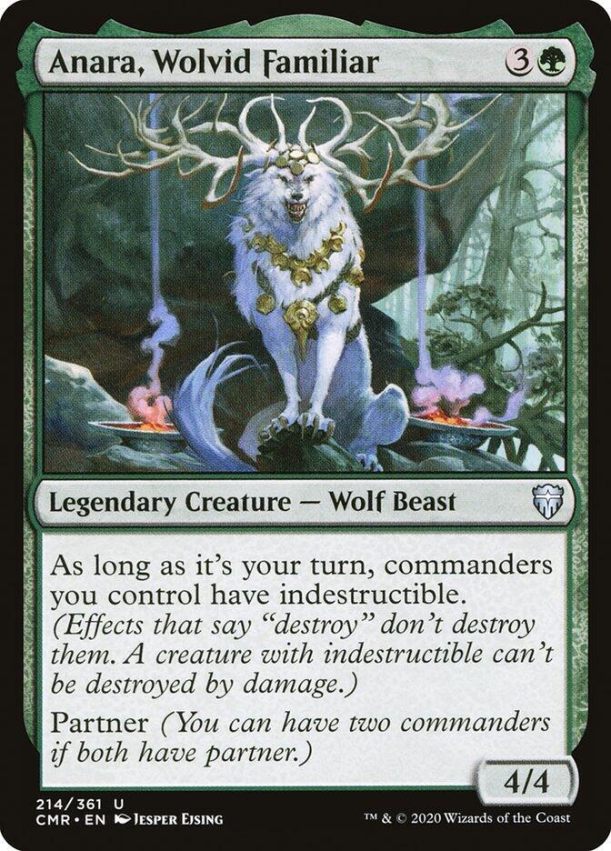 Anara, Wolvid Familiar 214 card from Commander Legends
